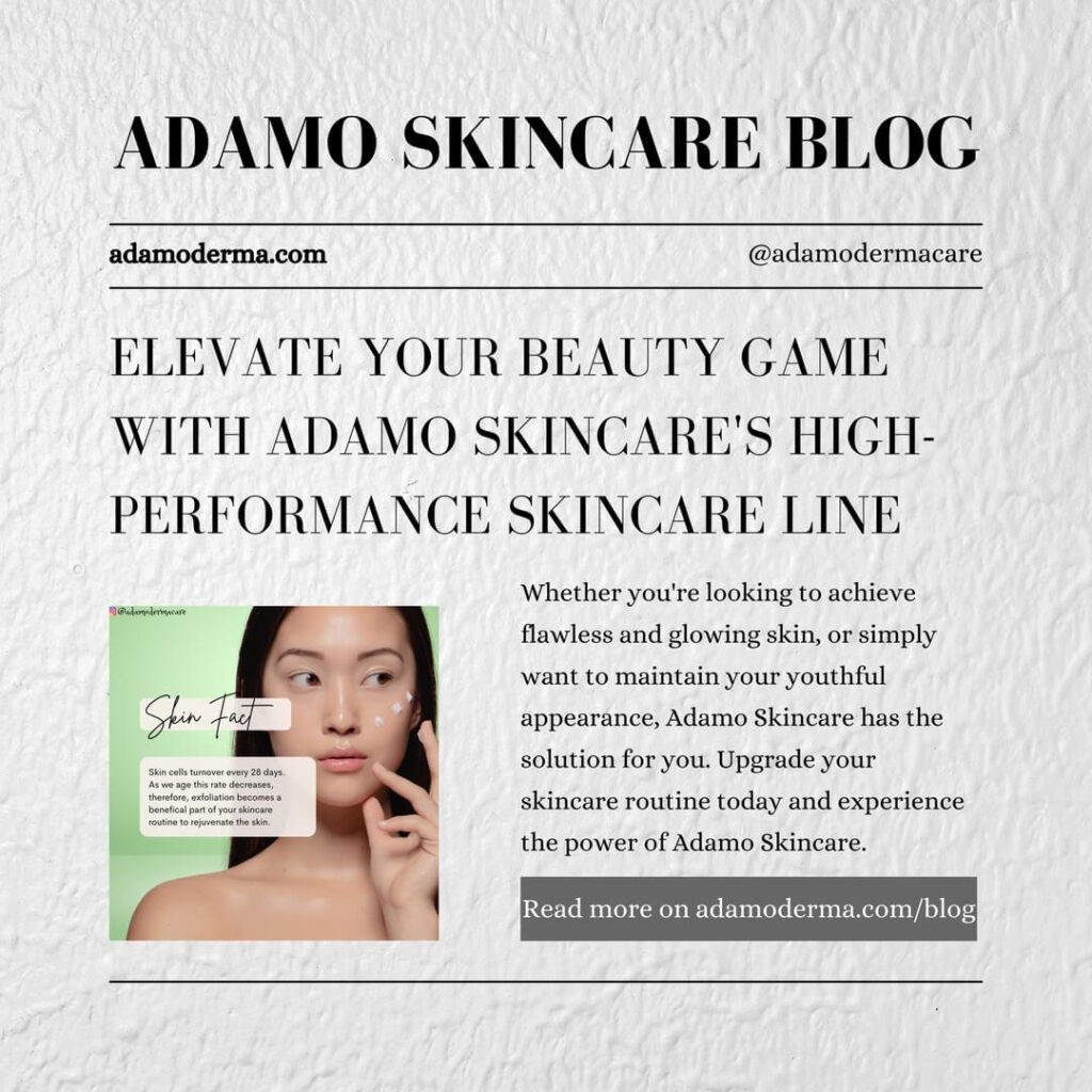 Adamo Skincare Blog