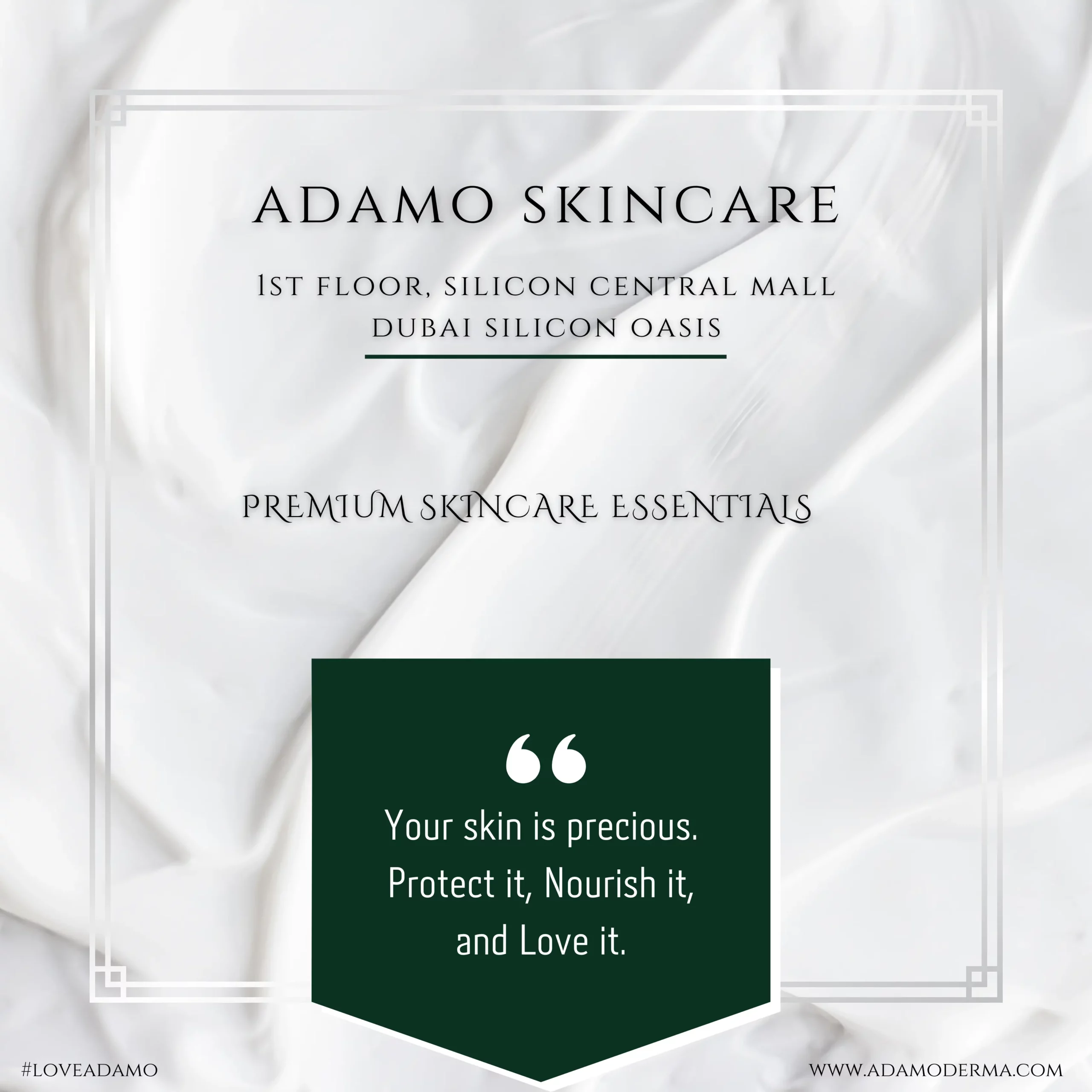 Adamo Skincare Essentials- Silicon Central Mall, Dubai Silicon Oasis